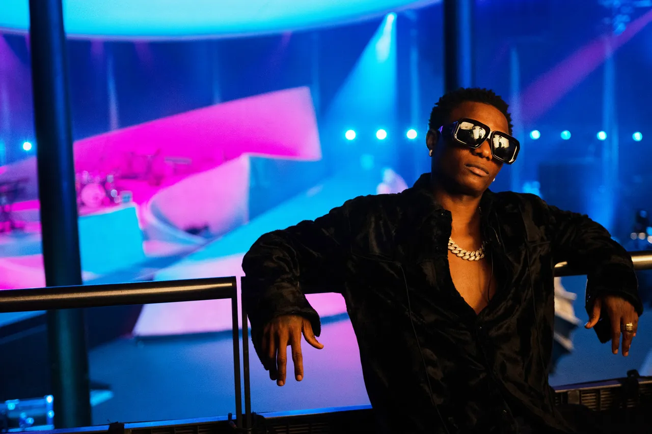 Wizkid performing live on stage